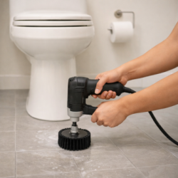 Intense bathroom cleaning