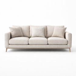 3 Sofa seats + 3 cushions