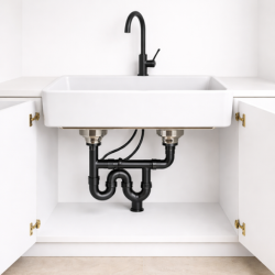 Kitchen sink cleaning